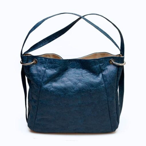 bolso mochila ecofriendly azul ecologico